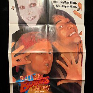 Bill and Ted's Bogus Journey 1991 One Sheet Movie Poster Keanu Reeves